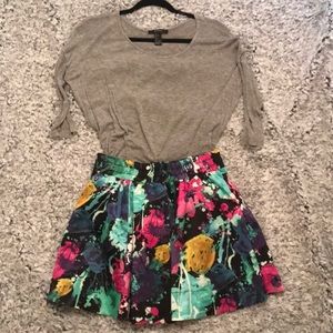 3/4 length soft grey basic top